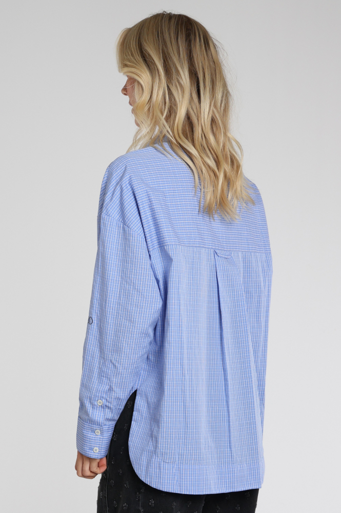 10 Days 20-415-6203 Blouse lange mouw Blauw