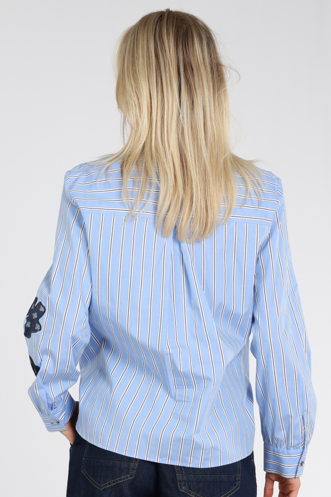 Caroline Biss 4679 Blouse lange mouw Blauw