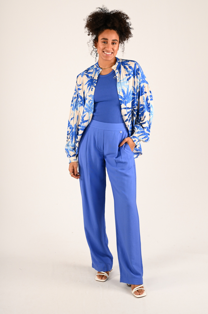 Fabienne Chapot CLT-BLS-06-AW24-0 Blouse lange mouw Blauw