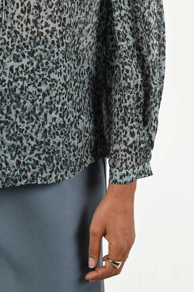 Luisa Cerano 228585-3778 Blouse lange mouw Blauw