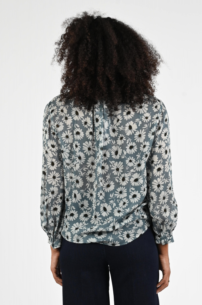 Luisa Cerano 228585-3781 Blouse lange mouw Blauw
