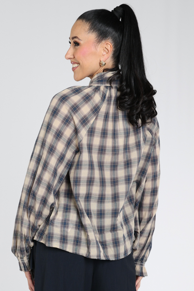 Summum 2s3533-12533 Blouse lange mouw Blauw