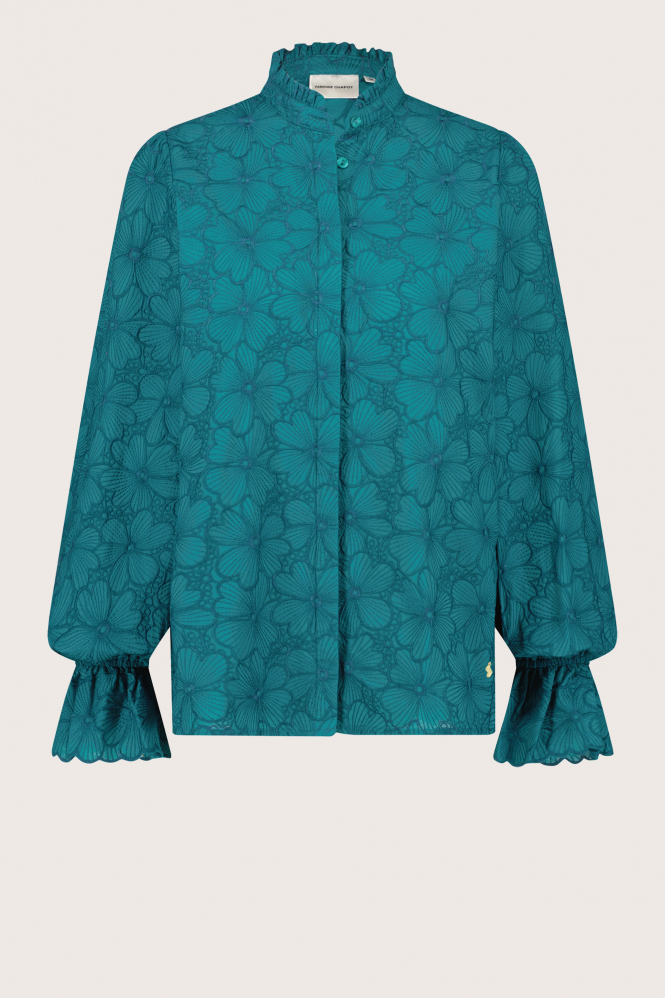 Fabienne Chapot CLT-20-BLS-AW23 Blouse lange mouw Blauw