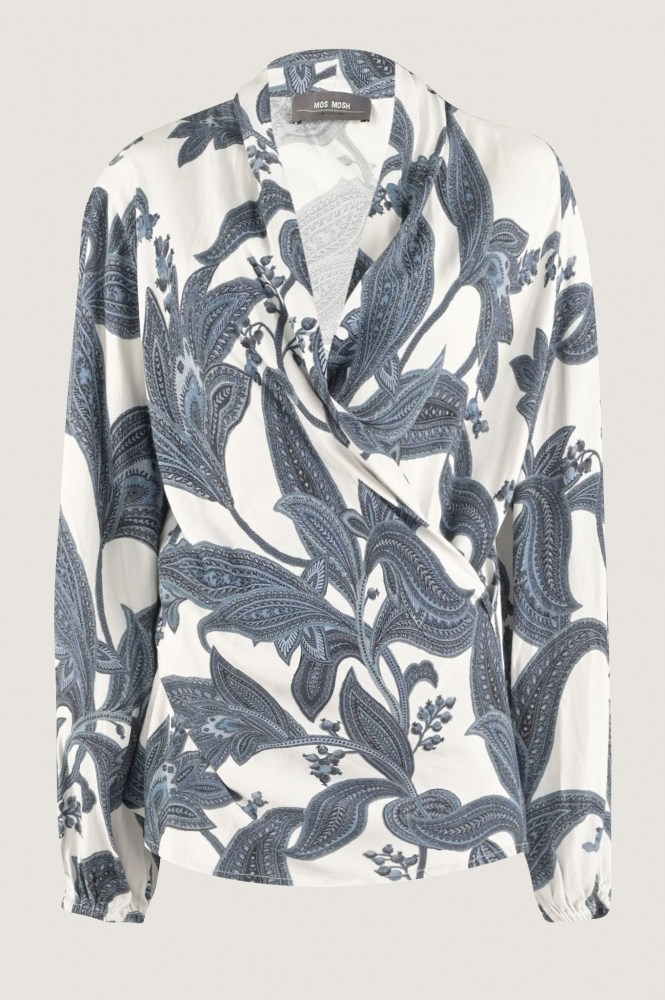 Mos Mosh 156530 Blouse lange mouw Blauw