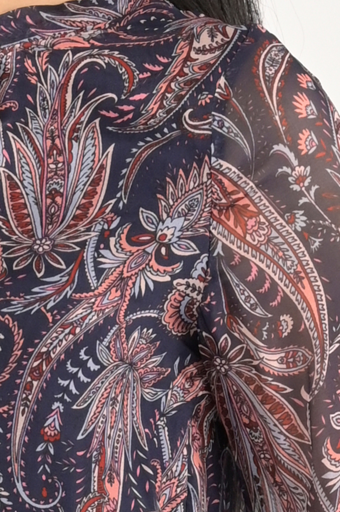 La Fee Maraboutee fgto tule-a Blouse lange mouw Blauw