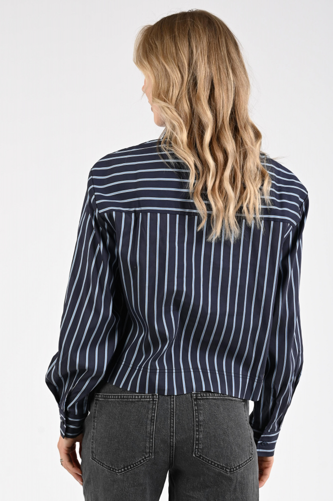 Nukus NKF02071 Blouse lange mouw Blauw