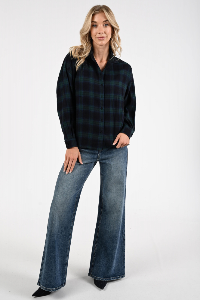 By-Bar Jada blouse Blouse lange mouw Blauw