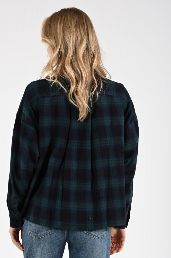 By-Bar Jada blouse Blouse lange mouw Blauw