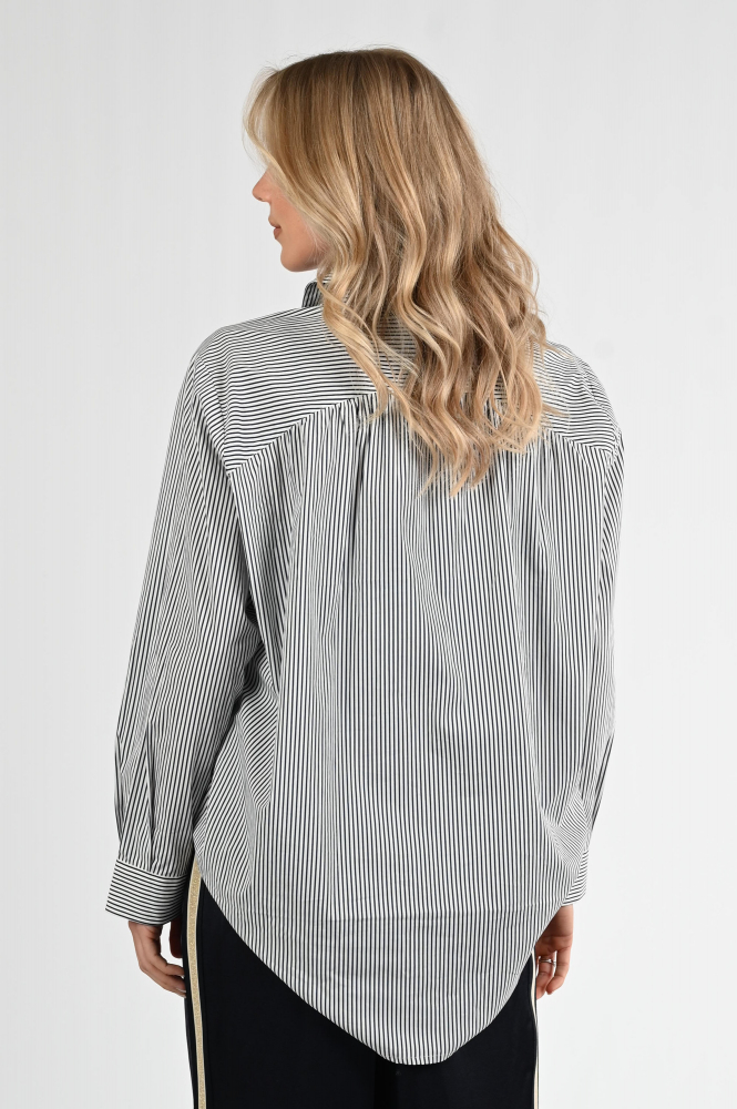 Summum 2s3336-12166 Blouse lange mouw Blauw