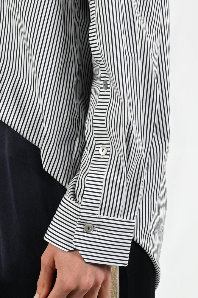 Summum 2s3336-12166 Blouse lange mouw Blauw