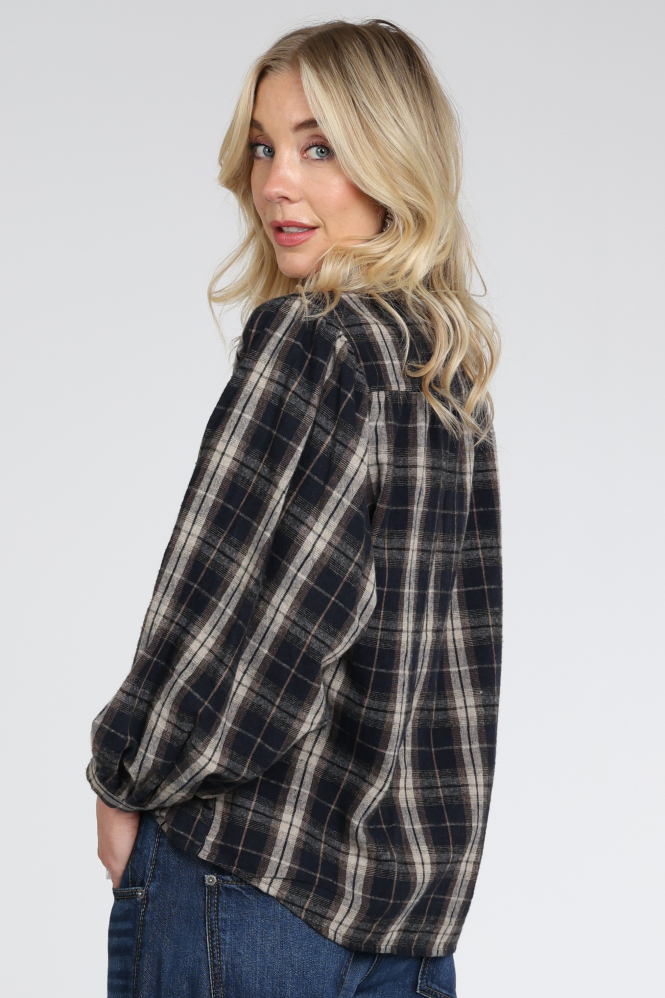 By-Bar 26412064 Jagger Blouse lange mouw Blauw