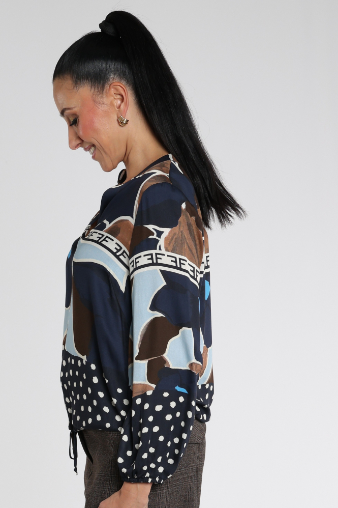 FABER 66400 Blouse lange mouw Blauw