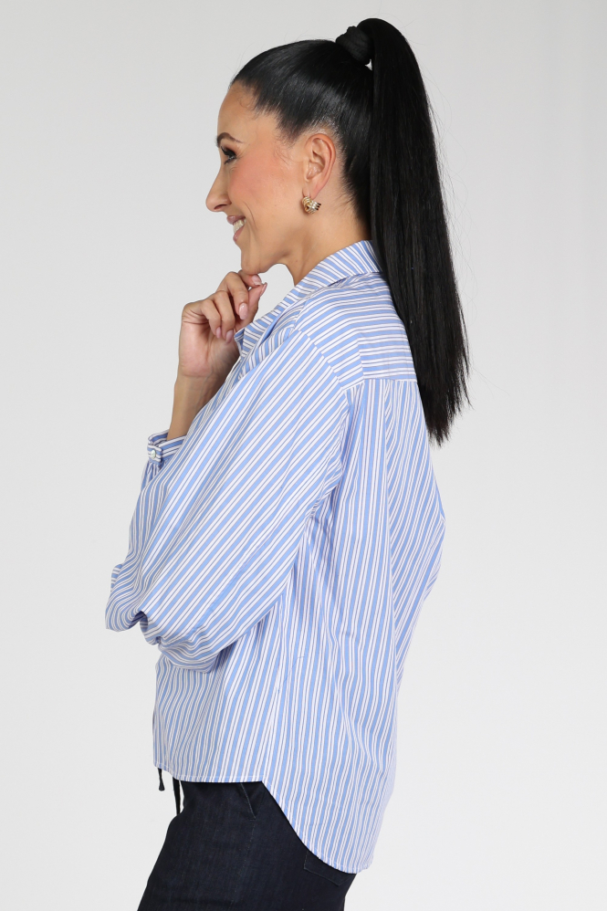 Geisha 63614-14 Blouse lange mouw Blauw