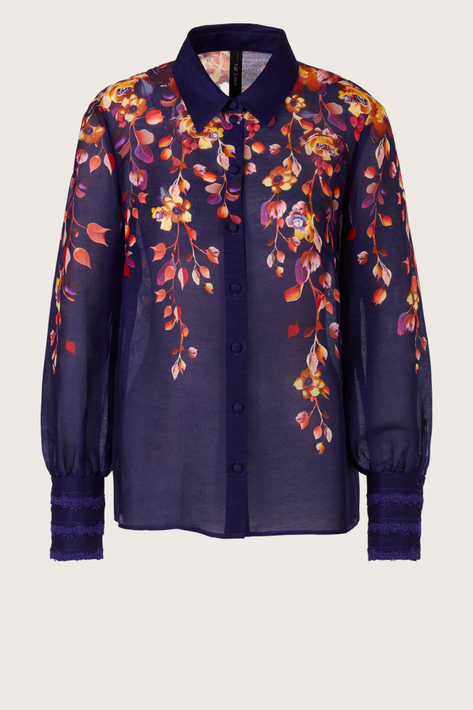 Marc Cain XG 51.04 W05 Blouse lange mouw Paars