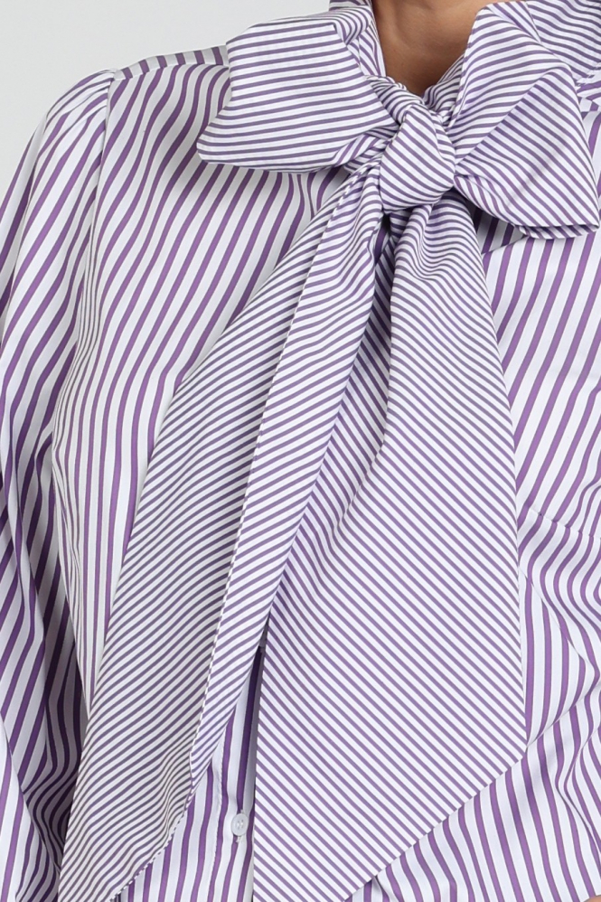 Oui 100415 Blouse lange mouw Paars
