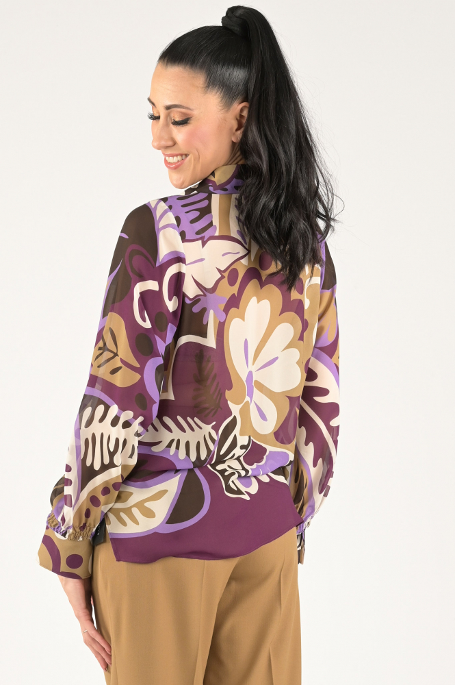 Luisa Cerano 2883903531 Blouse lange mouw Paars