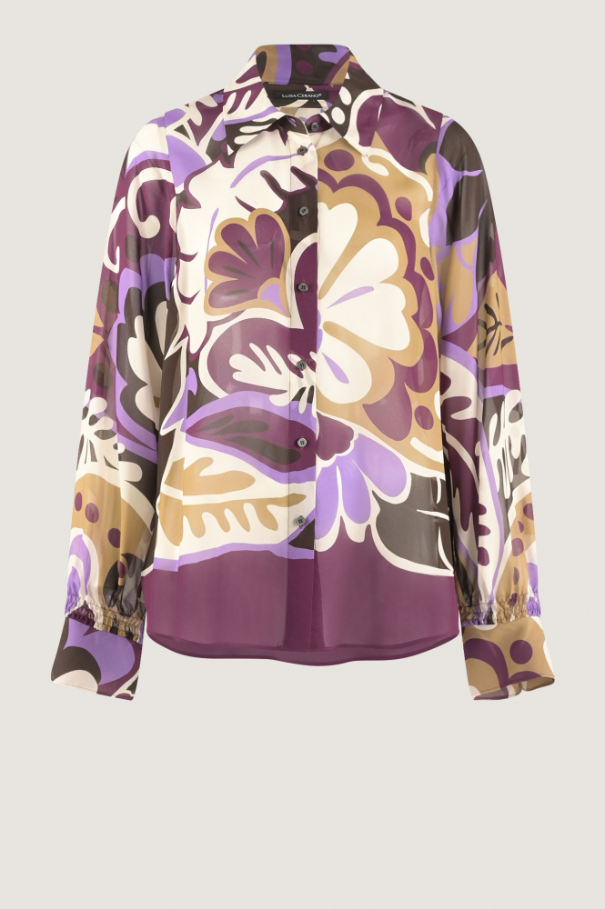 Luisa Cerano 2883903531 Blouse lange mouw Paars
