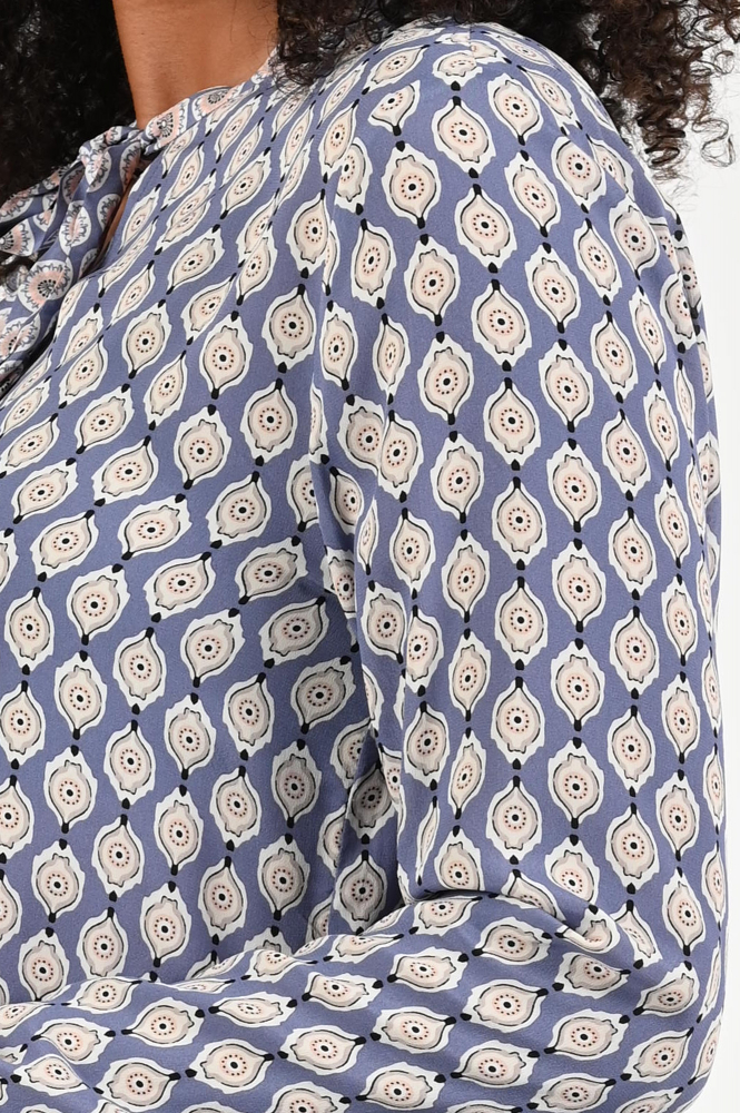 Marc Cain ZC 51.06 W16 Blouse lange mouw Paars