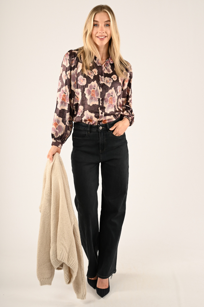 Geisha 43673-20 Blouse lange mouw Paars