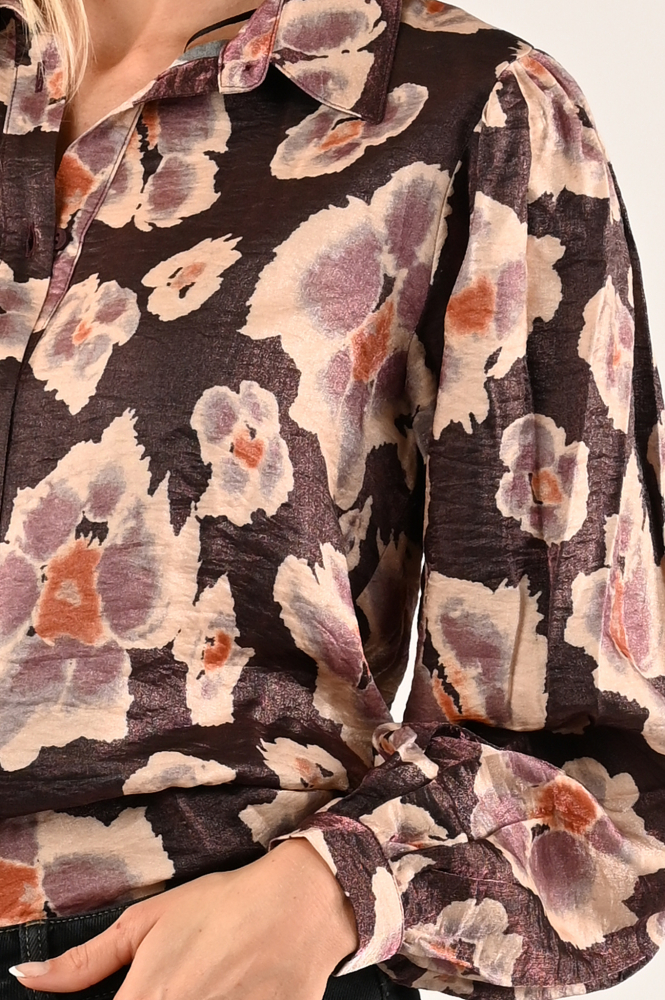 Geisha 43673-20 Blouse lange mouw Paars
