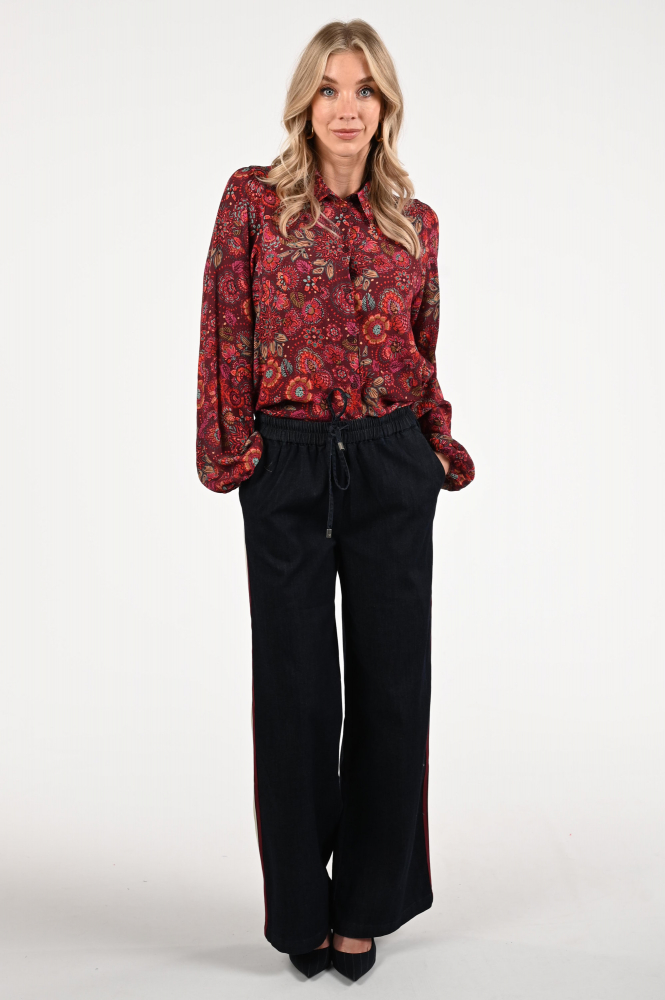 Geisha 53606-20 Blouse lange mouw Paars
