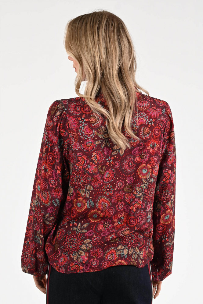 Geisha 53606-20 Blouse lange mouw Rood