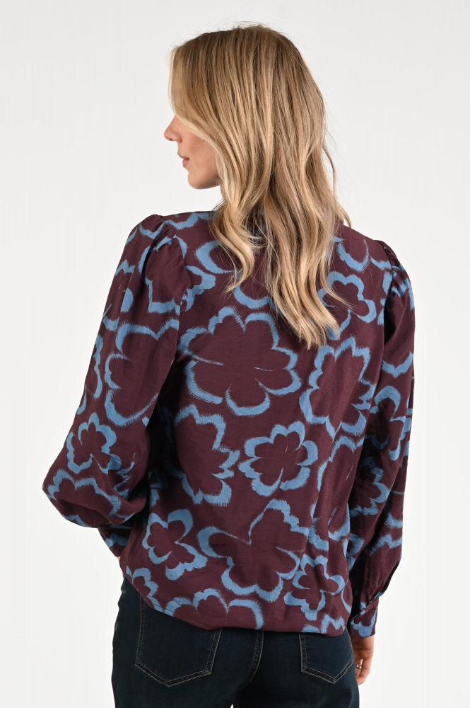Geisha 53757-20 Blouse lange mouw Paars