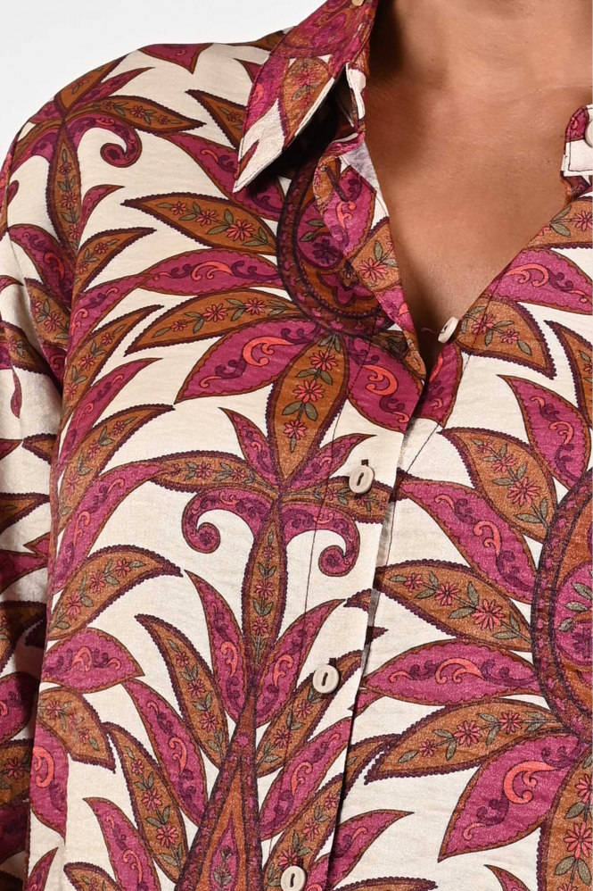 Geisha 53913-20 Blouse lange mouw Paars