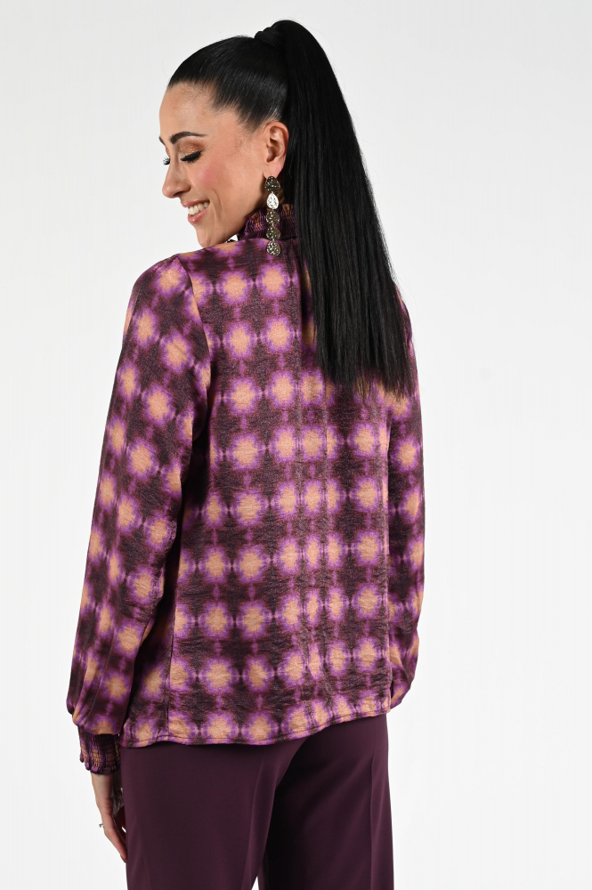 Geisha 53944-20 Blouse lange mouw Paars