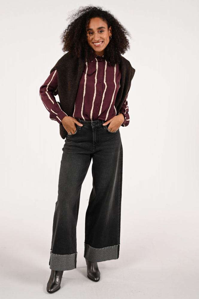 By-Bar lykke tie dye blouse Blouse lange mouw Rood