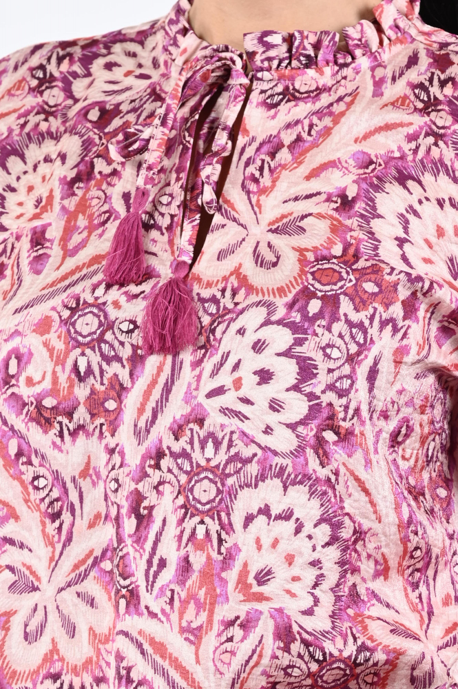 Geisha 53912-20 Blouse lange mouw Paars