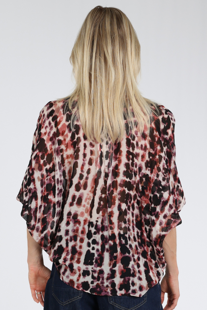 Summum 2s3544-12486 Blouse lange mouw Rood