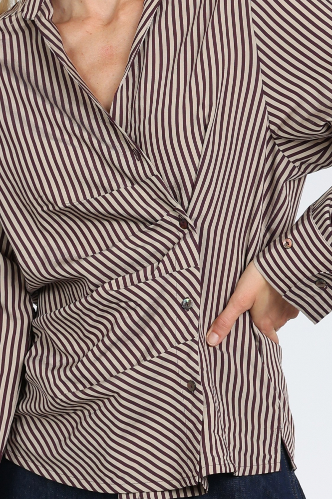 Summum 2s3532-12491 Blouse lange mouw Rood