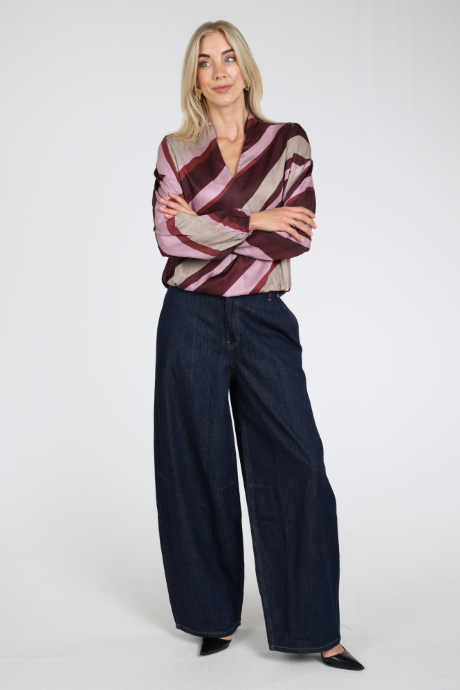 Summum 2s3560-12488 Blouse lange mouw Rood