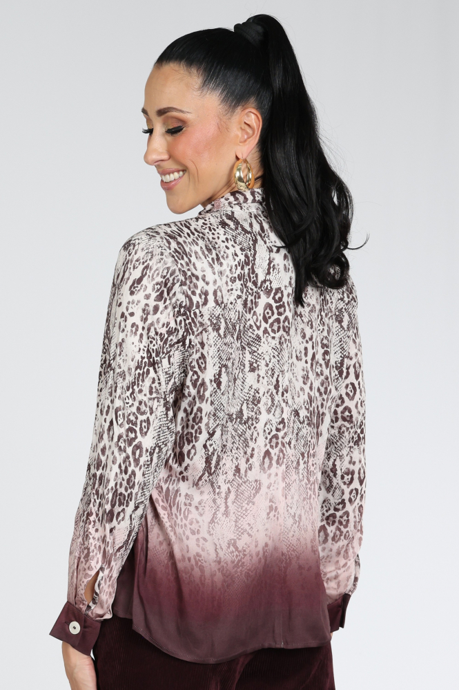 FABER 66404 Blouse lange mouw Rood