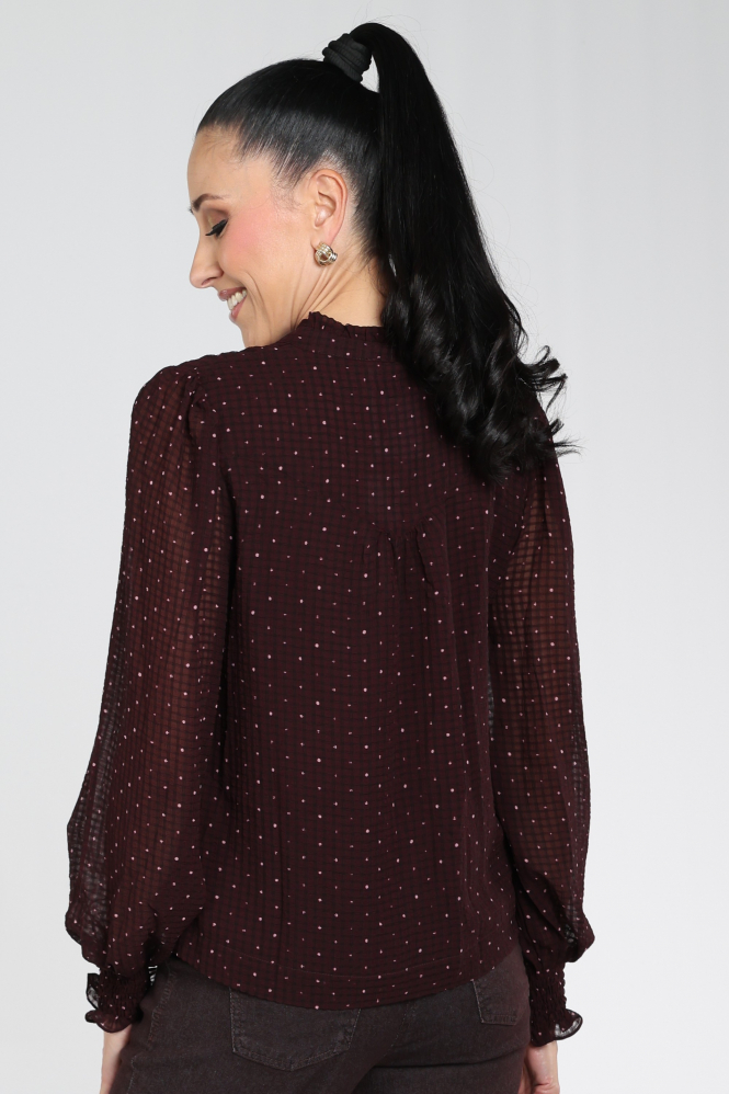 Neo Noir 170798 Blouse lange mouw Rood