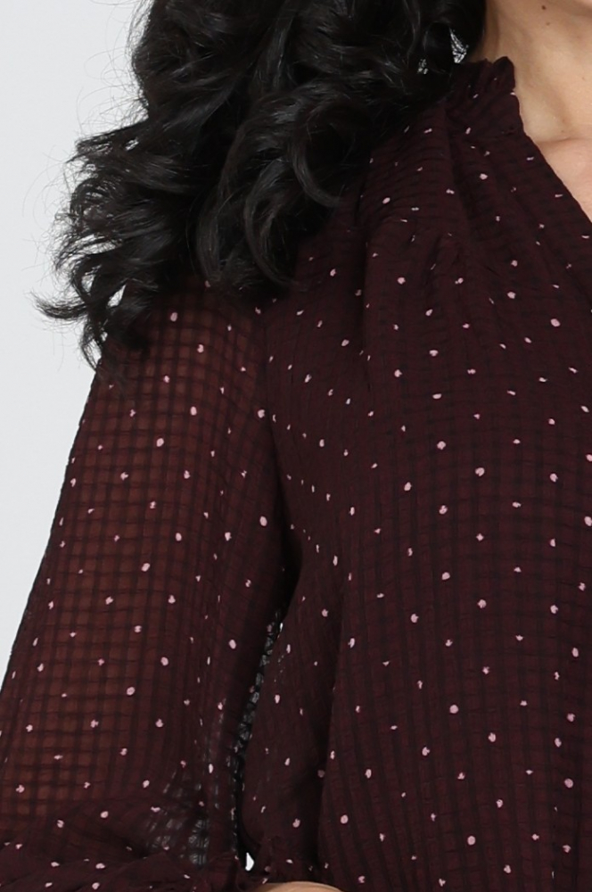 Neo Noir 170798 Blouse lange mouw Rood