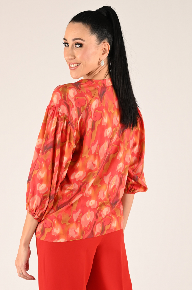 Geisha 43705-20 Blouse lange mouw Rood