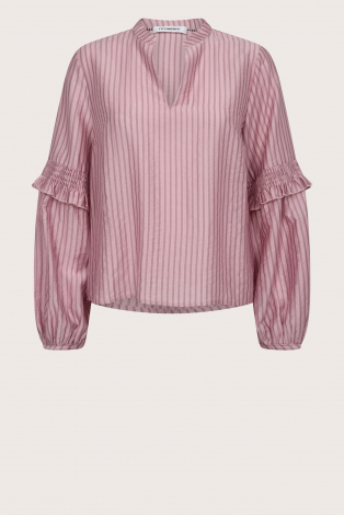 Co'couture sami stripe blous Roze