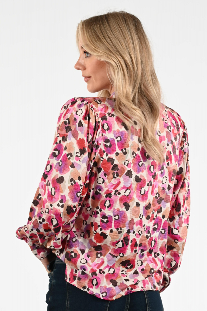 Geisha 53620-20 Blouse lange mouw Roze