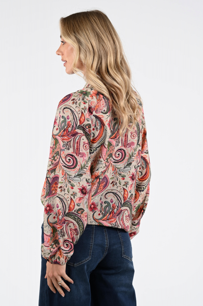 Geisha 53949-20 Blouse lange mouw Roze