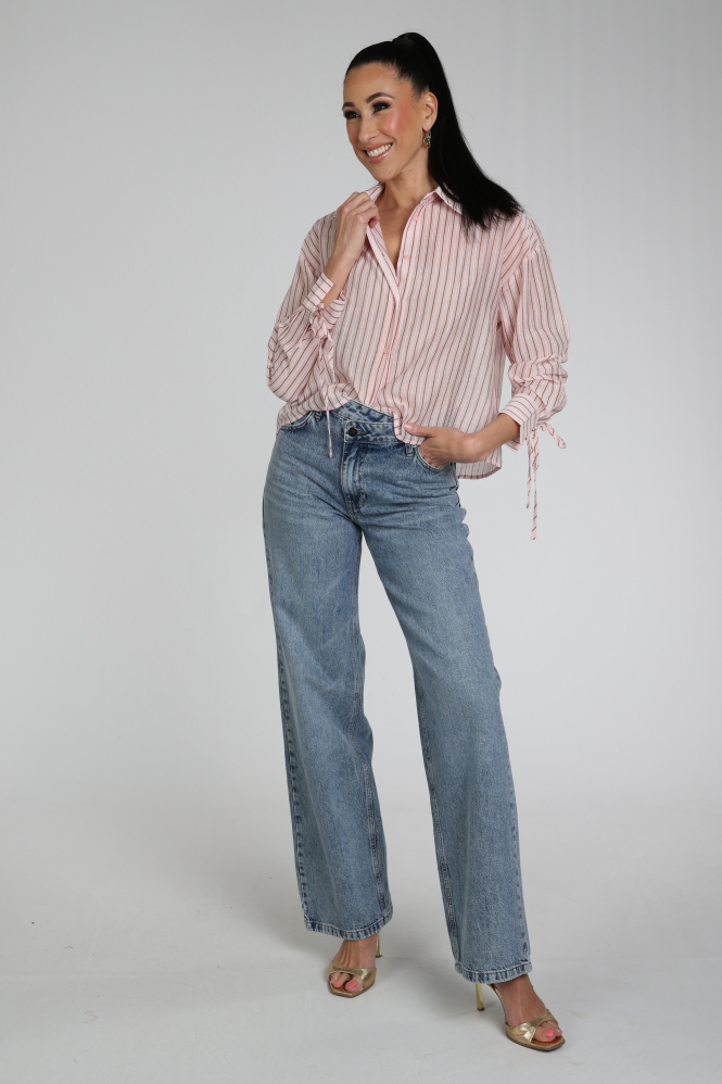 Nukus NKS02165 Blouse lange mouw Roze