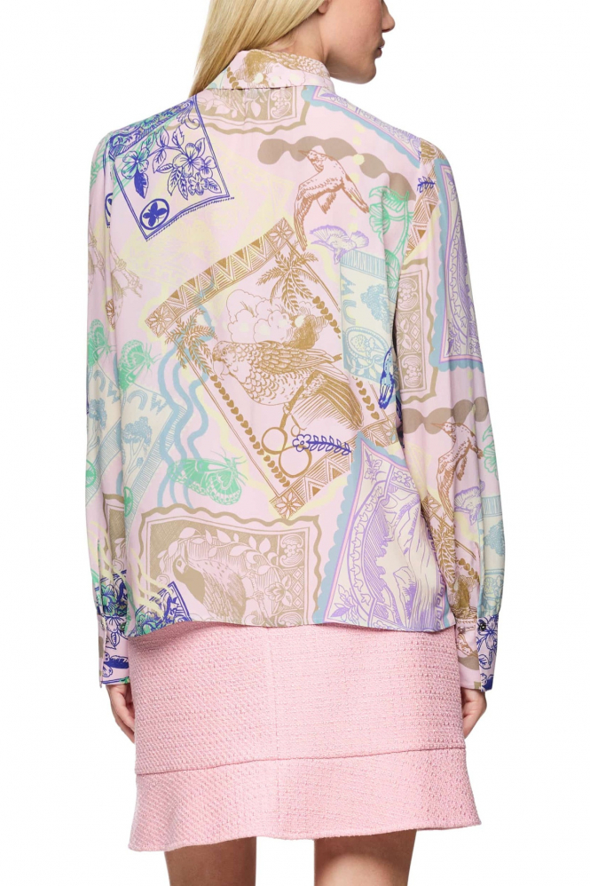 Marc Cain AC 51.22 W19 Blouse lange mouw Roze