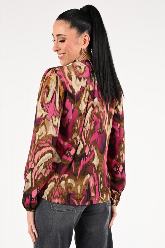 Geisha 53649-20 Blouse lange mouw Roze