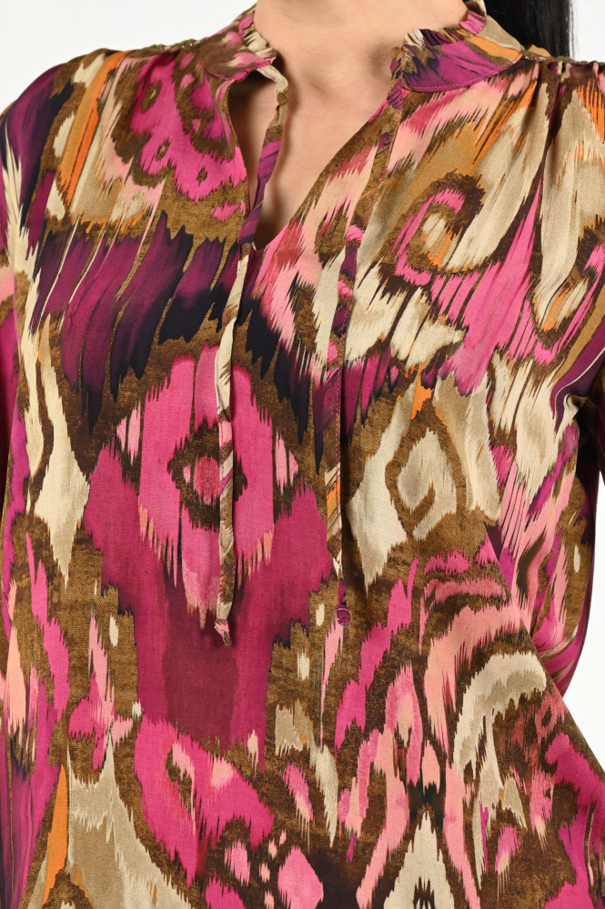 Geisha 53649-20 Blouse lange mouw Roze