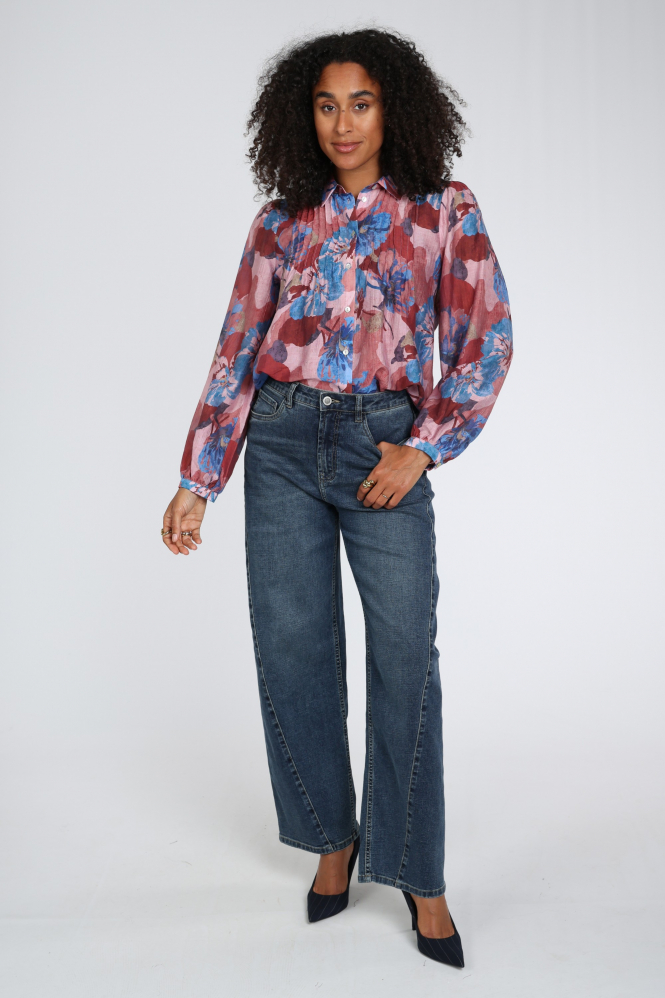 Geisha 63828-14 Blouse lange mouw Roze