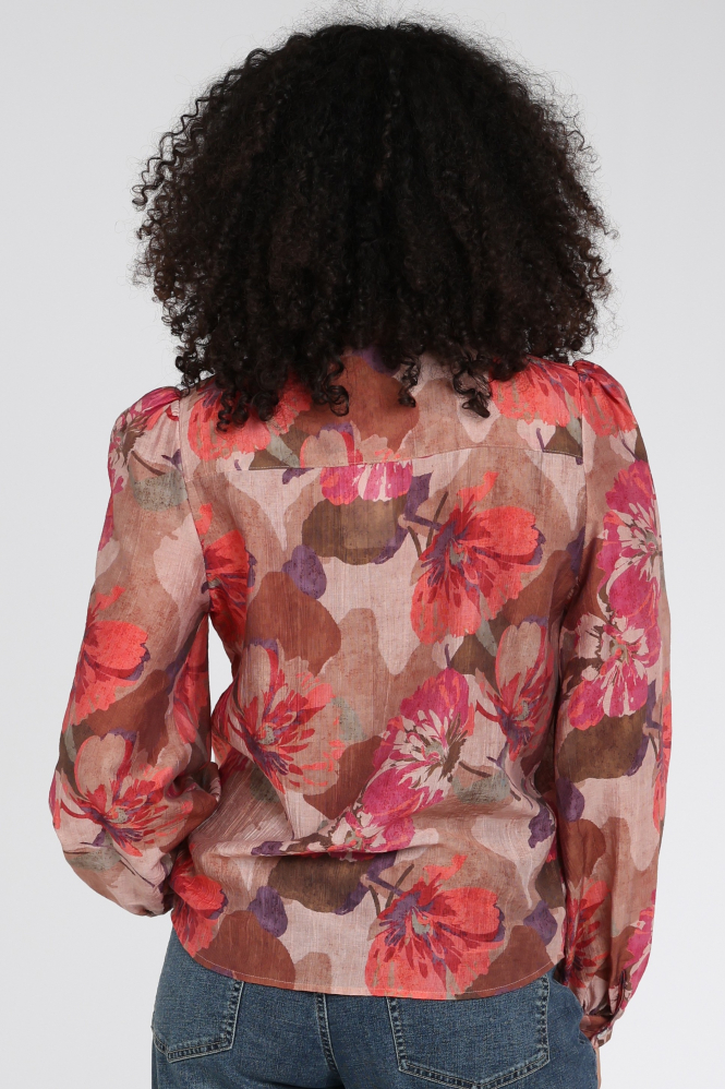 Geisha 63829-14 Blouse lange mouw Roze