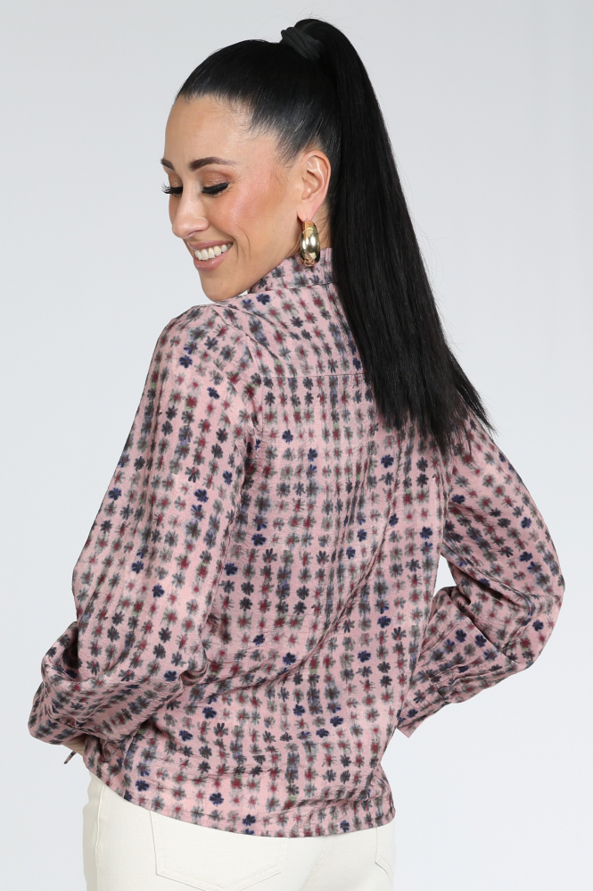 Geisha 63635-20 Blouse lange mouw Roze