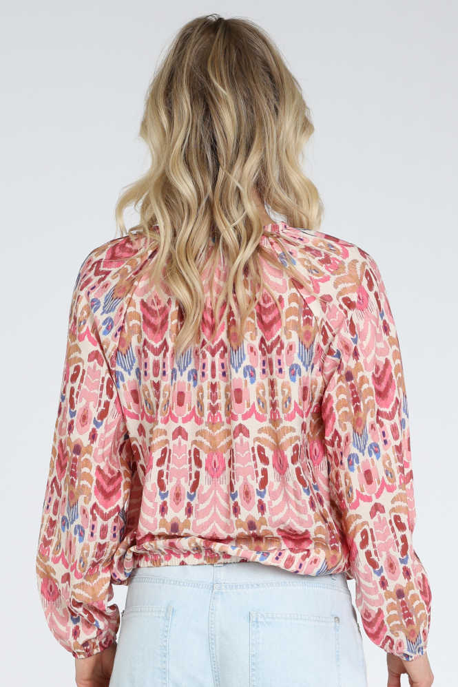 Geisha 63219-20 Blouse lange mouw Roze