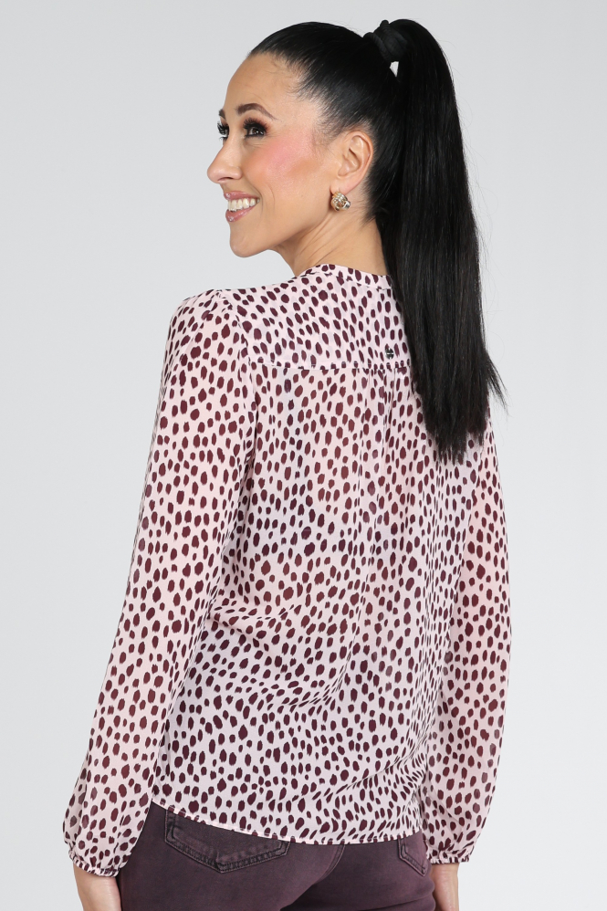 Marc Cain BC 51.36 W86 Blouse lange mouw Roze